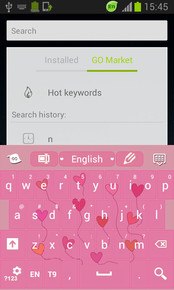 Floating Hearts Keyboard