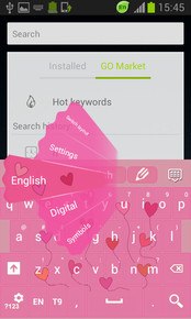 Floating Hearts Keyboard