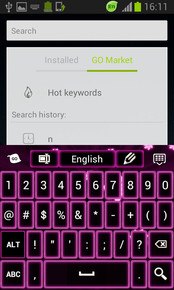 Neon Flowers Keyboard