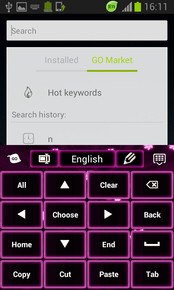 Neon Flowers Keyboard