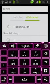 Neon Flowers Keyboard