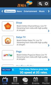 ZengaTv - Mobile TV,Live TV