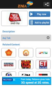 ZengaTv - Mobile TV,Live TV