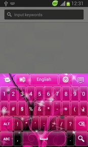 Pink Glamour GO Keyboard