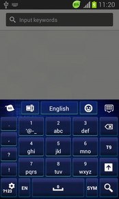 GO Keyboard Dark Blue Themes