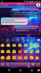 Color Galaxy Emoji Keyboard