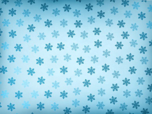 Snowflake Pattern Blue