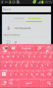 Pink Sparkle GO Keyboard