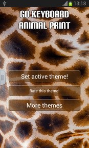 GO Keyboard Animal Print