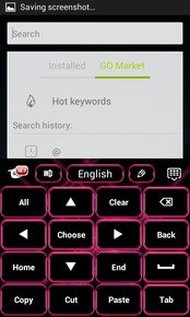 Pink Laser GO Keyboard