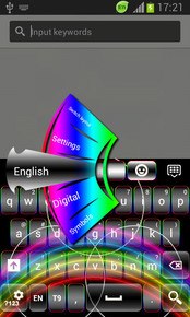 GO Keyboard Neon Rainbow Free