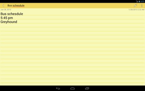 android app notepad tabs