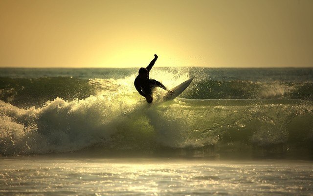 Surfer Surfing
