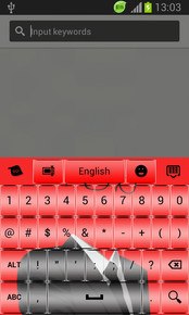 GO Keyboard Invisible