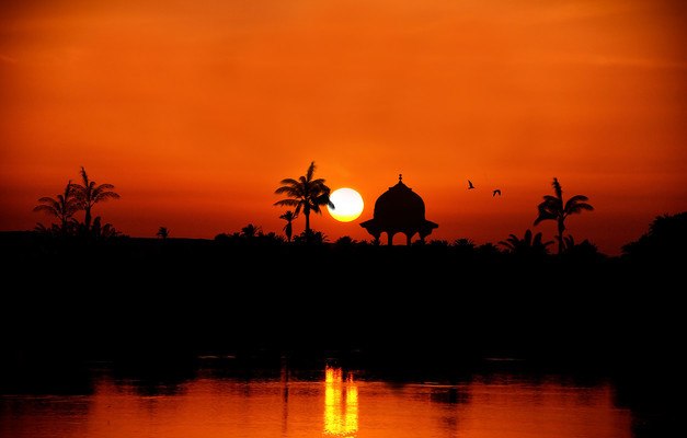 Eastern Sunset Silhouette