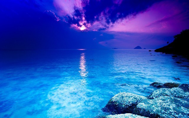 Amazing Blue Sunset