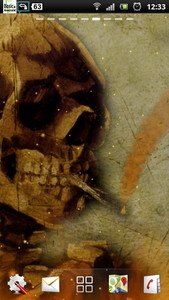 live smoking skull wallpaper