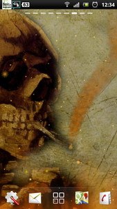 live smoking skull wallpaper