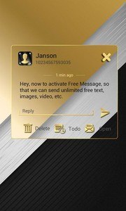 (FREE) GO SMS ELEGANT THEME