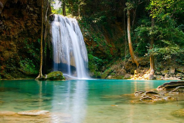 Beautiful Lagoon Waterfall