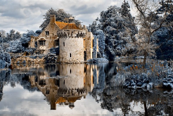 Winter Castle Reflection
