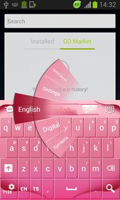 Pink Keyboard and Background