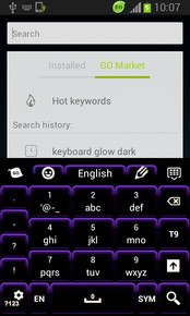 Keyboard Color Neon Purple