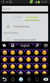 Keyboard Color Neon Purple