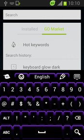 Keyboard Color Neon Purple