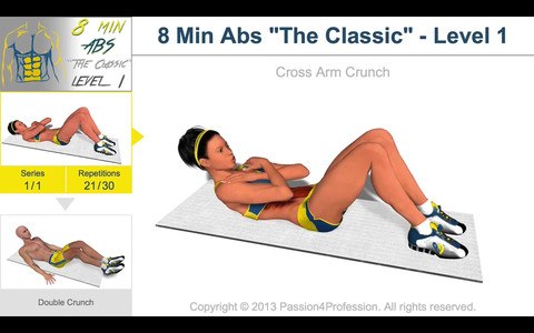8 Minutes Abs Workout