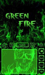 Green Fire GO Keyboard Theme
