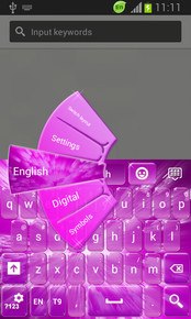 GO Keyboard Pink Glow