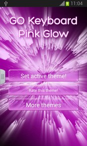 GO Keyboard Pink Glow