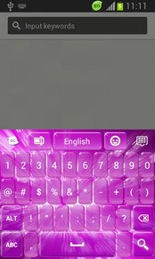 GO Keyboard Pink Glow