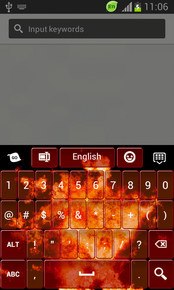 Red Flame GO Keyboard