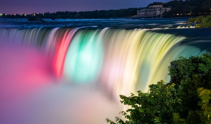 Colorful Niagara Falls