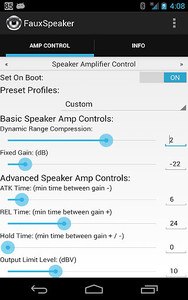 Speaker Loudness & Amp Control