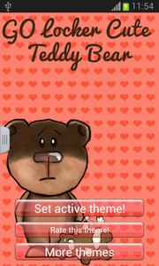 GO Locker Cute Teddy Bear