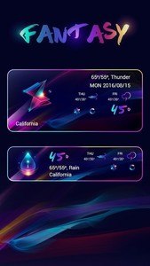 Fantasy Weather Widget Theme