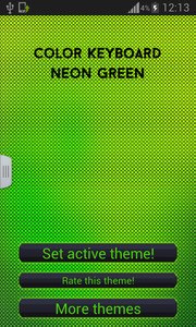 Color Keyboard Neon Green