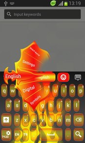 Flame Neon Color Keyboard