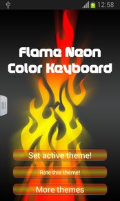 Flame Neon Color Keyboard