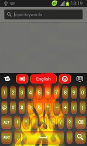 Flame Neon Color Keyboard