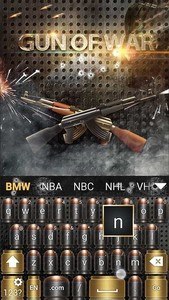 Gun of War GO Keyboard Theme