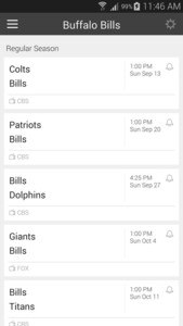 Football NFL Schedules 2015