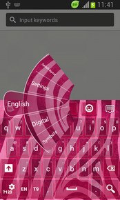 GO Keyboard Pink Zebra