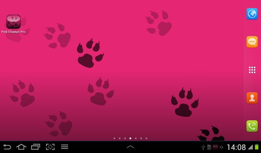 Pink Cheetah Live Wallpaper