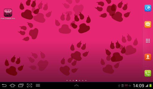 Pink Cheetah Live Wallpaper