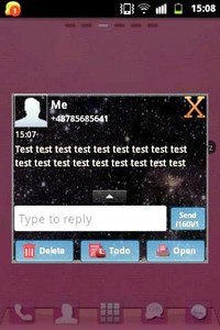 GO SMS Theme Galaxy 2