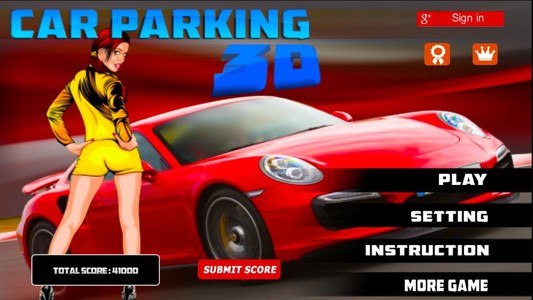 3D sports Car Parking Game